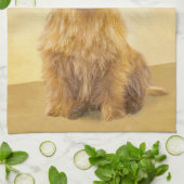 ケアン・テリア絵画ズ – かわいいオリジナルドッグアート キッチンタオル (折り畳み)