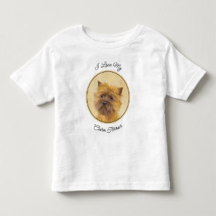 ケアン・テリア絵画ズ – かわいいオリジナルドッグアート トドラーTシャツ