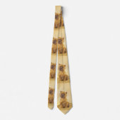 ケアン・テリア絵画ズ – かわいいオリジナルドッグアート ネクタイ (裏面)