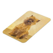 ケアン・テリア絵画ズ – かわいいオリジナルドッグアート マグネット (左側)