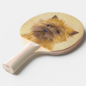 ケアン・テリア絵画ズ – かわいいオリジナルドッグアート 卓球ラケット (正面アングル)