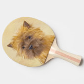ケアン・テリア絵画ズ – かわいいオリジナルドッグアート 卓球ラケット (横)