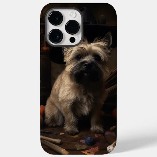ケアン・テリア カボチャ ハロウィーン スケアリー Case-Mate iPhoneケース (裏面)