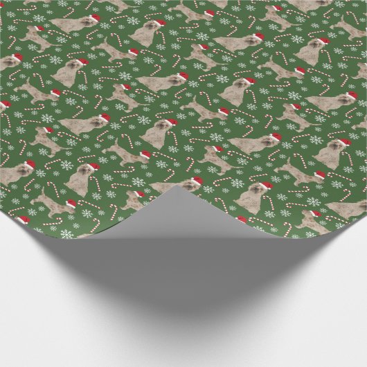 ケアン·テリア·クリスマス·ドッグ ラッピングペーパー (角)