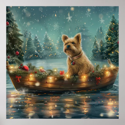 ケアン・テリア クリスマス フェスティブ ヴォヤージ ポスター (正面)