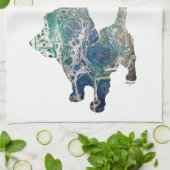 ケアン・テリア、ケアン・テリア キッチンタオル (折り畳み)