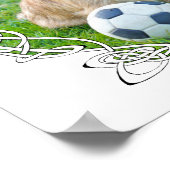 ケアン・テリア サッカー ポスター (角)