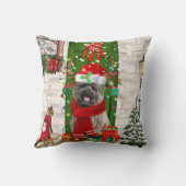 ケアン・テリア・ドッグ・クリスマス クッション (裏面)