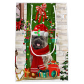 ケアン・テリア・ドッグ・クリスマス ミディアムペーパーバッグ (裏面)