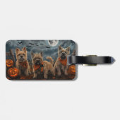 ケアン・テリア・ハロウィン・ホラー ラゲッジタグ (裏面横)
