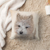 ケアン・テリア・パピ絵画ーの – オリジナル・ドッグ・アート クッション (ブランケット)