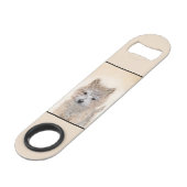 ケアン・テリア・パピ絵画ーの – オリジナル・ドッグ・アート スピード栓抜き (裏面アングル)