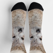 ケアン・テリア・パピ絵画ーの – オリジナル・ドッグ・アート ソックス (上部)