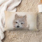 ケアン・テリア・パピ絵画ーの – オリジナル・ドッグ・アート ランバークッション (ブランケット)