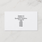 ケアン・テリア・ペット・ビジネスカード 名刺 (裏面)