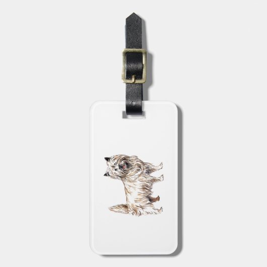 ケアン・テリア ラゲッジタグ (正面縦)