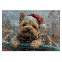 ケアン・テリア ローラーコースター クリスマス カッティングボード