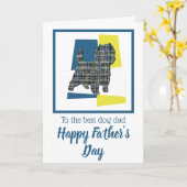 ケアン・テリア 犬 トリカラー 父の日 カード (黄色い花)