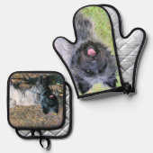 ケアン・テリア 鍋つかみ&鍋敷きセット (正面/裏面)