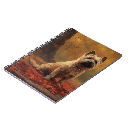 ケアン・テリアin紅葉秋インスパイア ノートブック (左側)