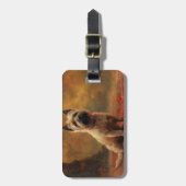 ケアン・テリアin紅葉秋インスパイア ラゲッジタグ (正面縦)