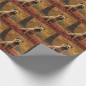 ケアン・テリアin紅葉秋インスパイア ラッピングペーパー (角)