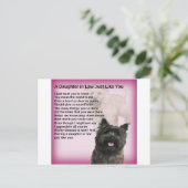 ケアン・テリエ – ロー・ポエムの娘 ポストカード (スタンド正面)