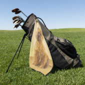 ケアン・テリ絵画アーズ – かわいいオリジナルのドッグアート ゴルフタオル (グリーン)