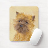ケアン·テリ絵画アーズ-かわいいオリジナルのドッグアート マウスパッド (マウス)