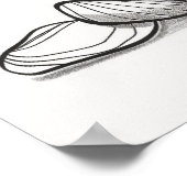 ケアン・ロック・パイルミニマリストのラインアートII ポスター (角)