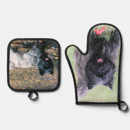 ケアン 鍋つかみ&鍋敷きセット