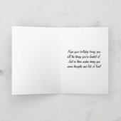 ケアーン・テリアのハッピーバースデーのナナカード水彩画 カード (内部)