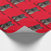 ケアーン・テリアのハッピーバースデー! ラッピングペーパー (角)