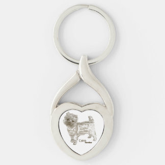 ケアーン・テリアのハートKeyChain - TypoDoggies キーホルダー