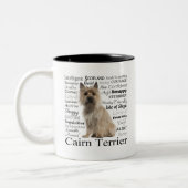 ケアーン・テリアの特性のマグ ツートーンマグカップ (左)