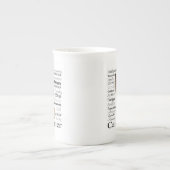 ケアーン・テリアの特性の骨灰磁器のマグ ボーンチャイナマグカップ (正面)