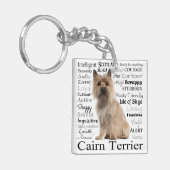 ケアーン・テリアの特性Keychain キーホルダー (正面左)