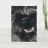 ケアーン・テリアのBrindle挨拶状 カード (正面)