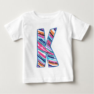 ケイのようにカラフルな手紙K ベビーTシャツ