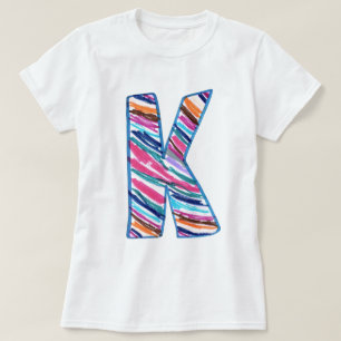 ケイのようにカラフルな手紙K Tシャツ