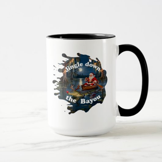 ケイジャンのクリスマスサンタワニカヌーマグ マグカップ (右)