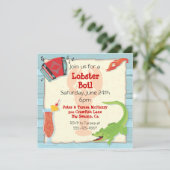 ケイジャンロブスター煮パーティー招待状 招待状 (スタンド正面)