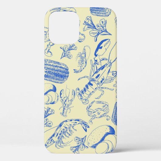 ケイジャン シーフードボイル - 南部沿岸のフードアート Case-Mate iPhoneケース (裏面)