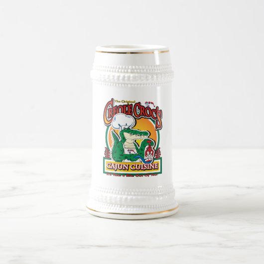 ケイジンクリーオールマーディグラスワニ ビールジョッキ (中央)