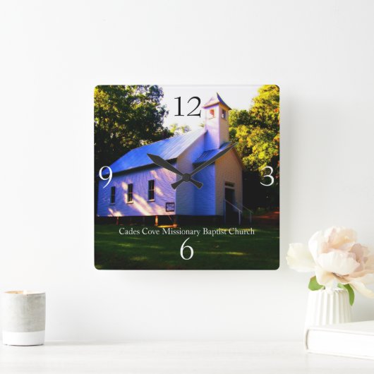 ケイズコーブシージョンバプティスト教会の壁時計 スクエア壁時計 (ホーム)