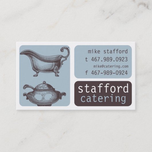 ケイタリングビジネスカード 名刺 (正面)