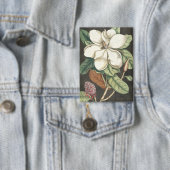 ケイツビー・ヴィンテージ・マグノリア植物画 缶バッジ (インサイチュ)
