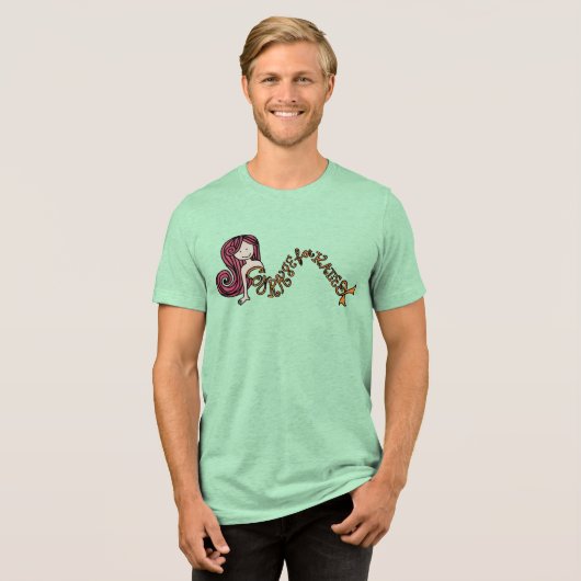 ケイティのための勇気 – OGマーメイドティー トライブレンドTシャツ (正面全面)