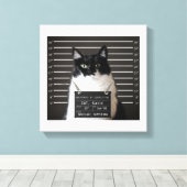 ケイティは…カンバスでマグを撃った非難 キャンバスプリント (インサイチュ (ウッドフロア))