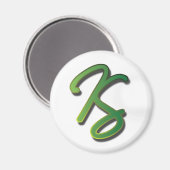 ケイティストダー – ラウンドマグネット（白） マグネット (正面/裏面)